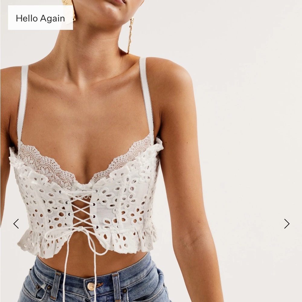 For Love & Lemons Sadie Corset Crop Top
